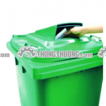 THÙNG RÁC  NHỰA  TRONG  NƯỚC 240L NẮP HỞ