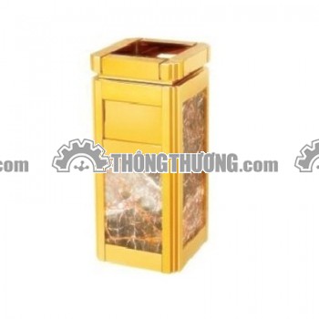 Thùng rác đá hoa cương có gạt tàn thuốc
