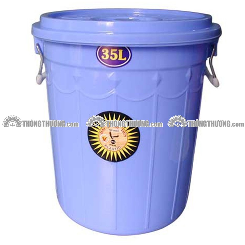 Thung Nhựa Tron Co Nắp Với Thiết Kế Thong Minh được Dung Phổ Biến Trong Mọi Gia đinh