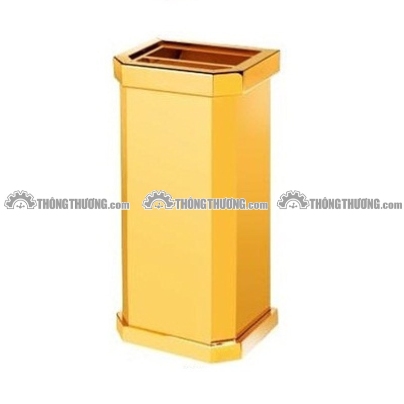 Thùng rác inox mạ vàng