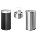 Các loại kích thước thùng rác inox tròn nắp bập bênh, nắp lật