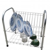 Kệ để chén đĩa hai tầng bằng inox