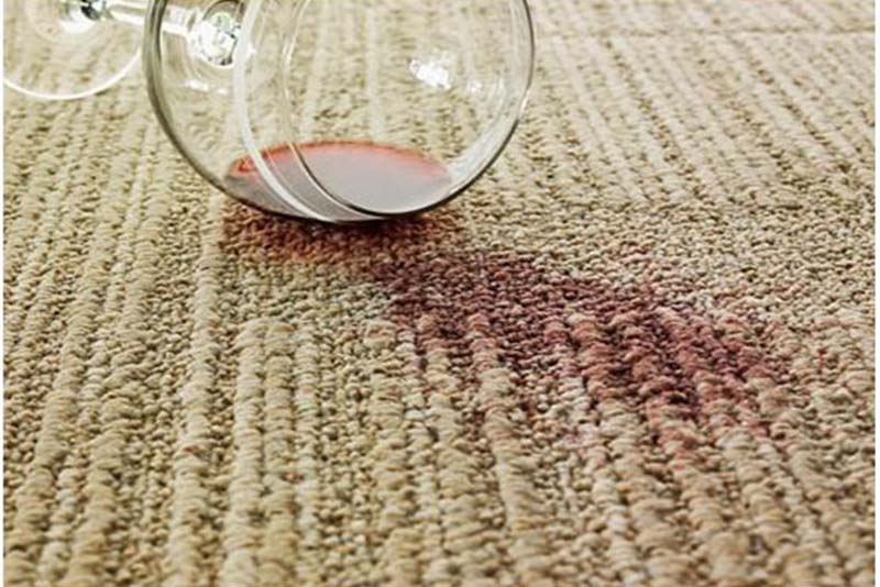 Tẩy sạch các vết ố trên thảm